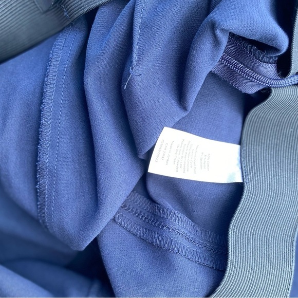 Talbots Portland Trouser Women's Size 12 P Navy Wide Leg Side Zip Dress Crops - Picture 9 of 10